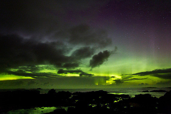 Aurora In The Rock Pools