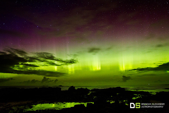 Aurora In the Rock Pools