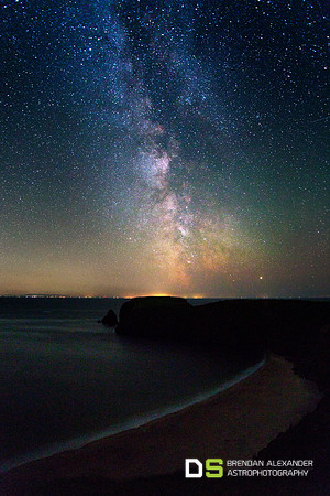 The Milky Way over Sliver Strand