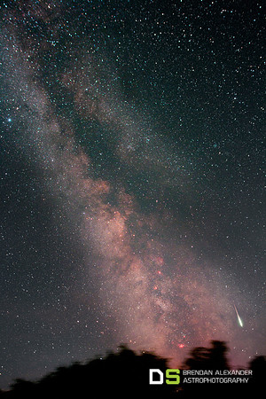 Perseids Fireball in the Milky Way