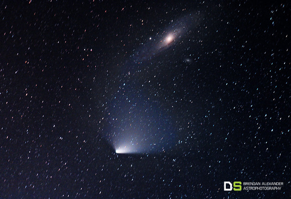 Comet PanSTARR & Andromeda Galaxy