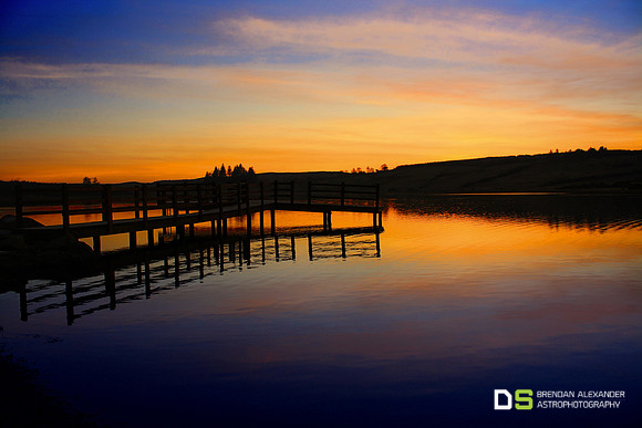 Dusk at Trusk Lough